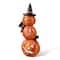 Glitzhome® 14" Lighted Halloween Stacked Resin Pumpkin Table Décor